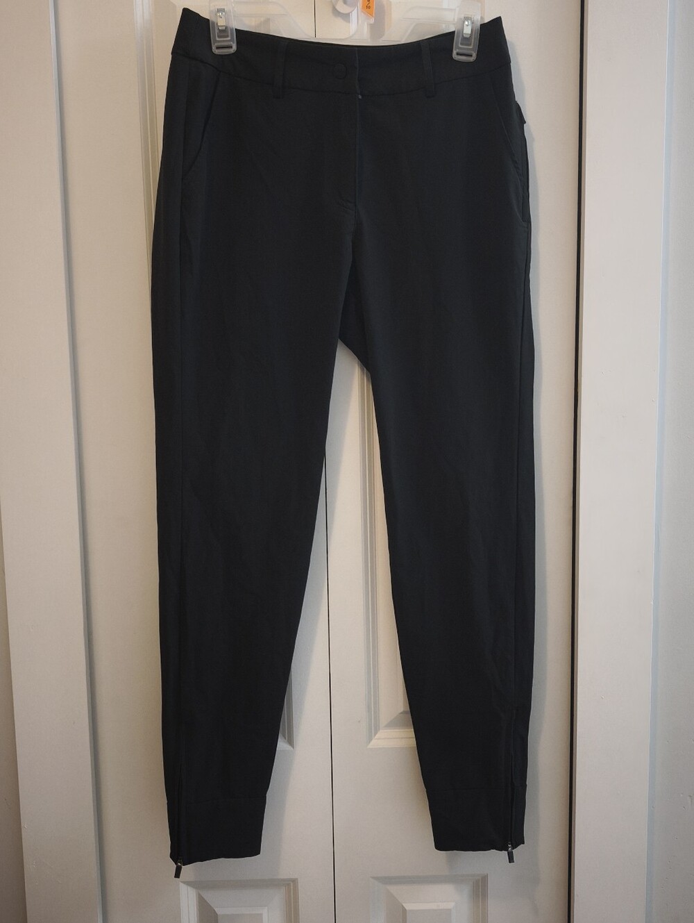 Hiverlay Black Ankle Zip Travel Pants | Women's Small